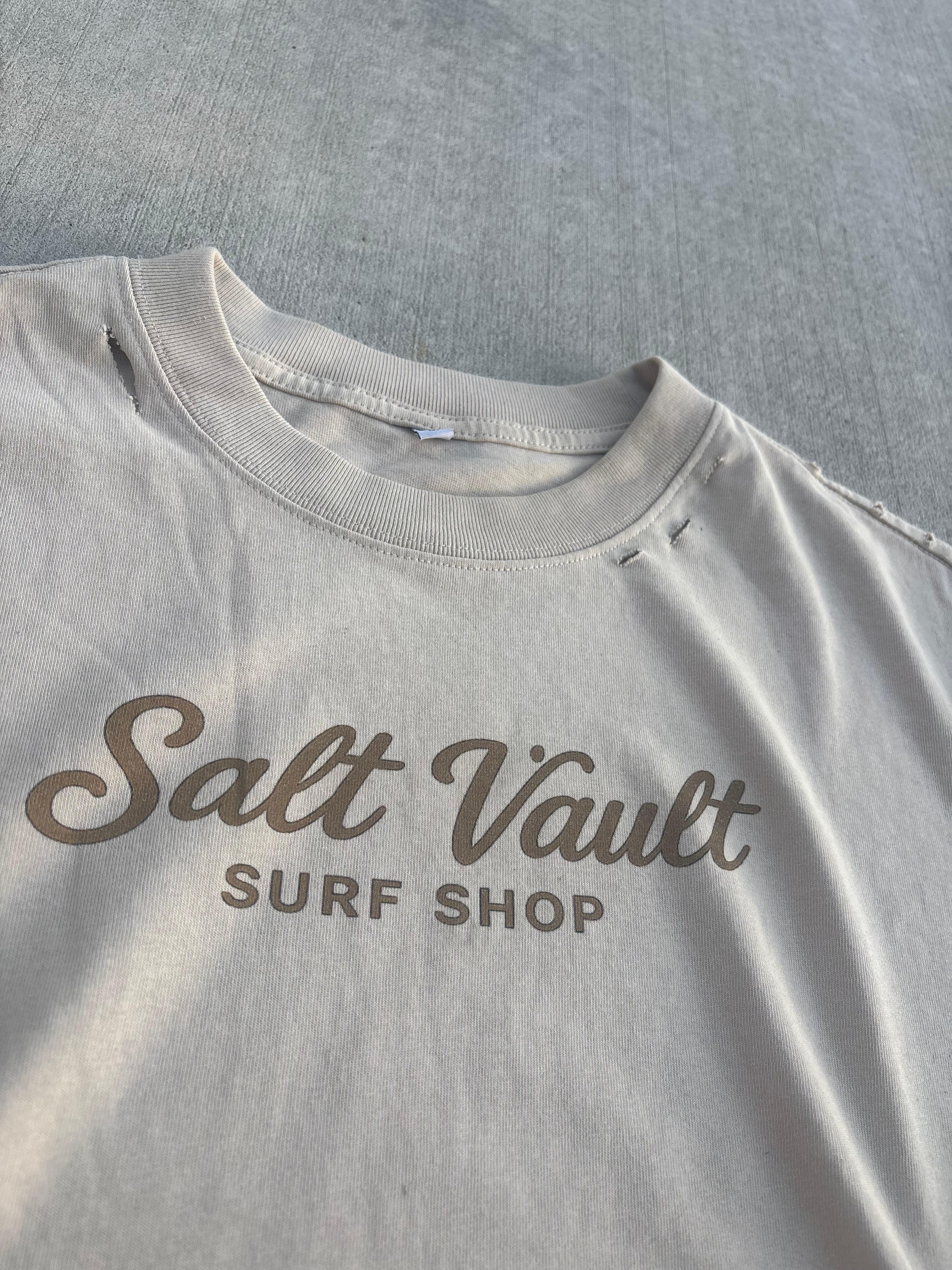 Salt Vault Frayed distressed Boxy Tee