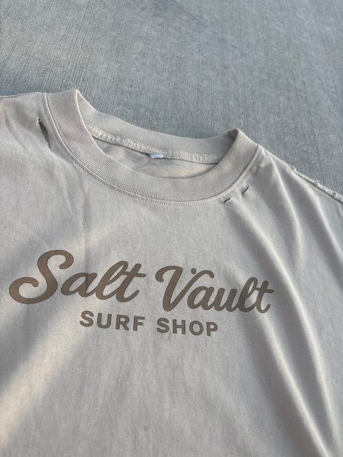 Salt Vault Frayed distressed Boxy Tee