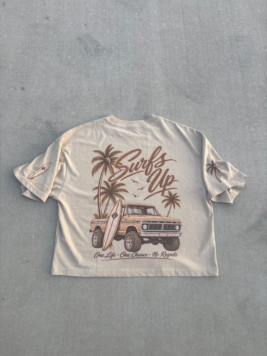 Salt Vault Frayed distressed Boxy Tee