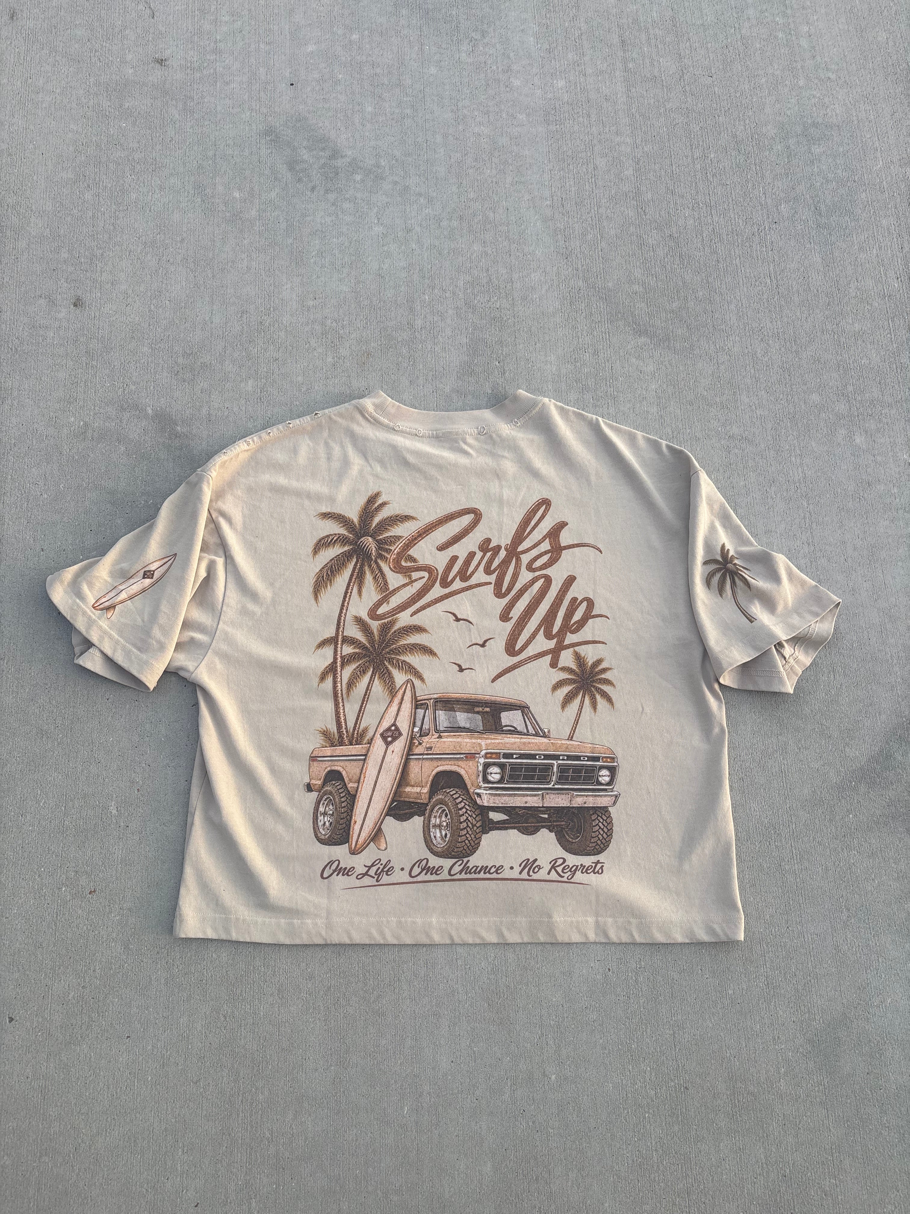 Salt Vault Frayed distressed Boxy Tee