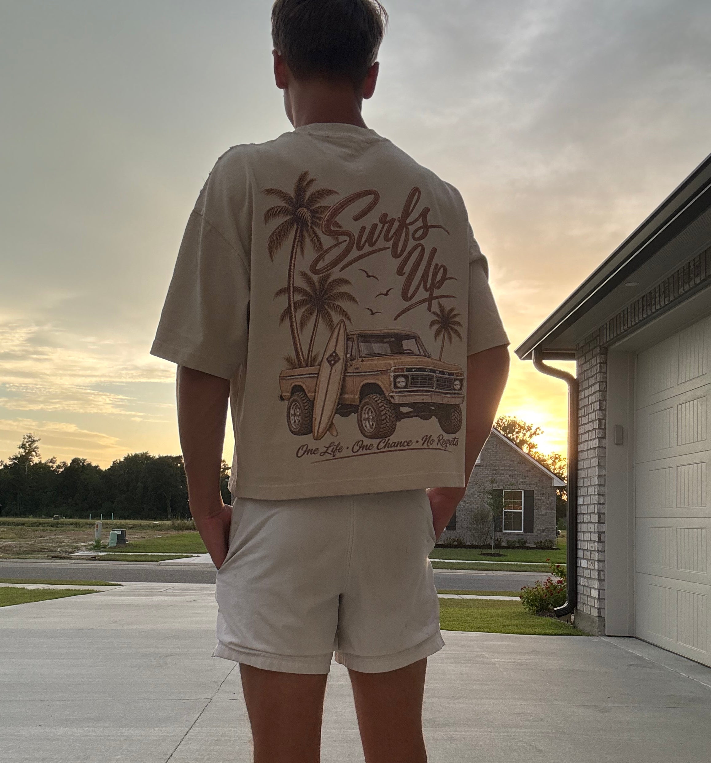 Salt Vault Frayed distressed Boxy Tee