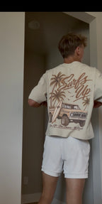 Salt Vault Frayed distressed Boxy Tee